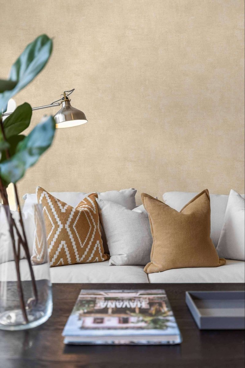 Coordonné Palette Raphia Ocre behang B00008 - LAB COLOUR THE WORLD