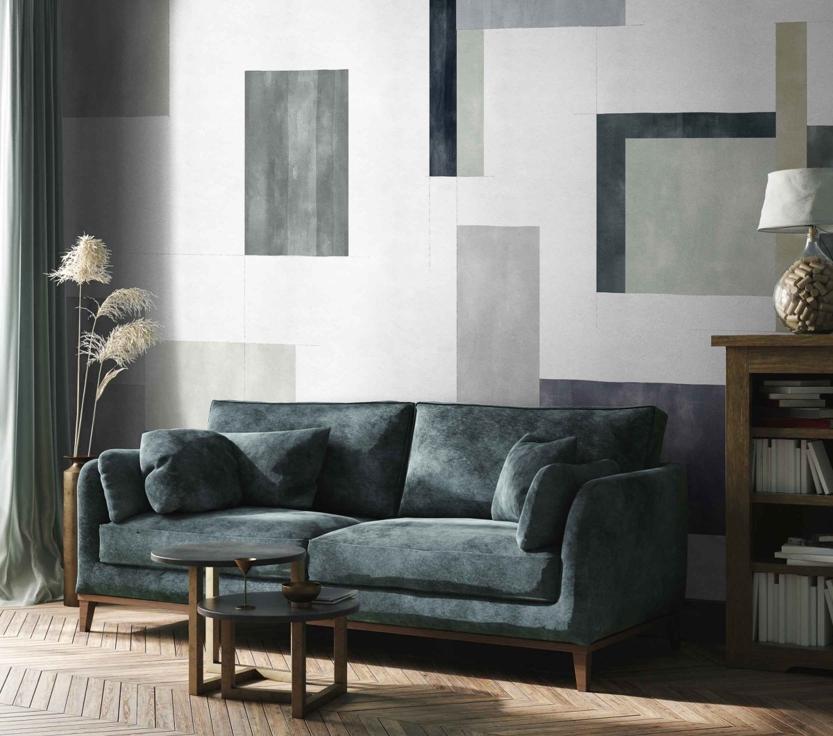 Coordonné Random Archist Color Study Grey behang 9000501 - LAB COLOUR THE WORLD