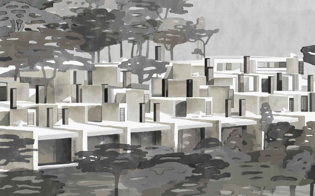 Coordonné Random Archist La maqueta Night behang 9000032 - LAB COLOUR THE WORLD