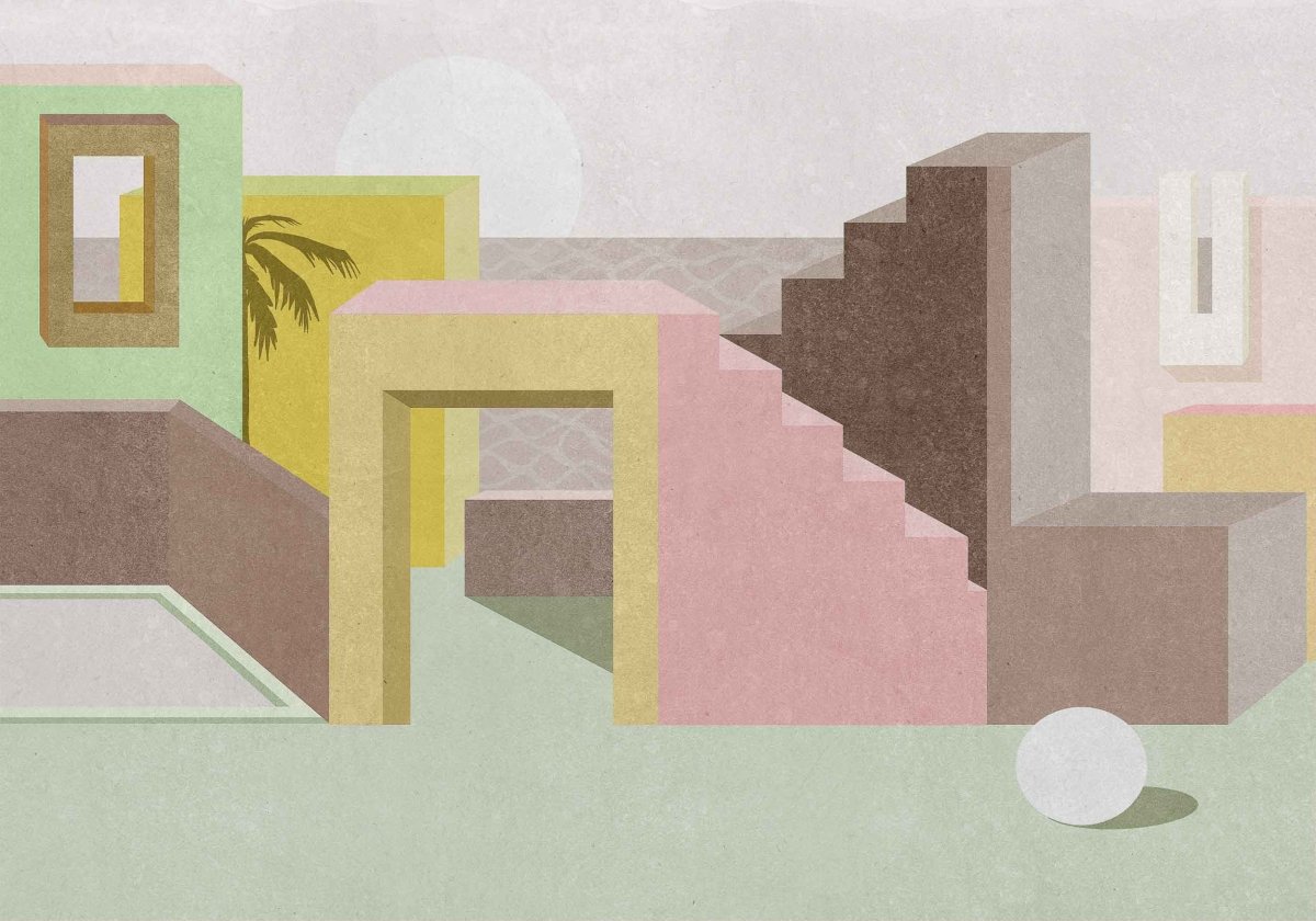 Coordonné Random Archist La Muralla behang 9000012 - LAB COLOUR THE WORLD