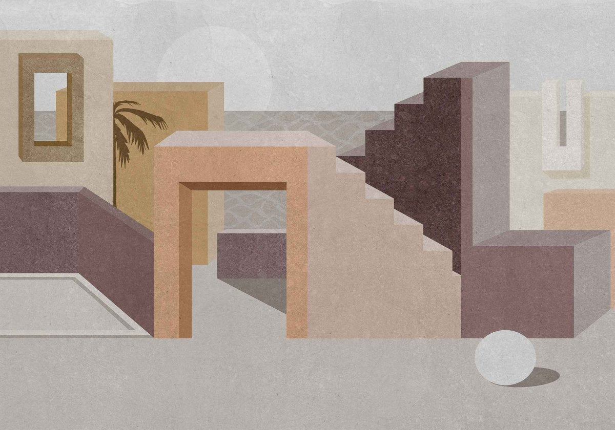 Coordonné Random Archist La Muralla Terra behang 9000014 - LAB COLOUR THE WORLD