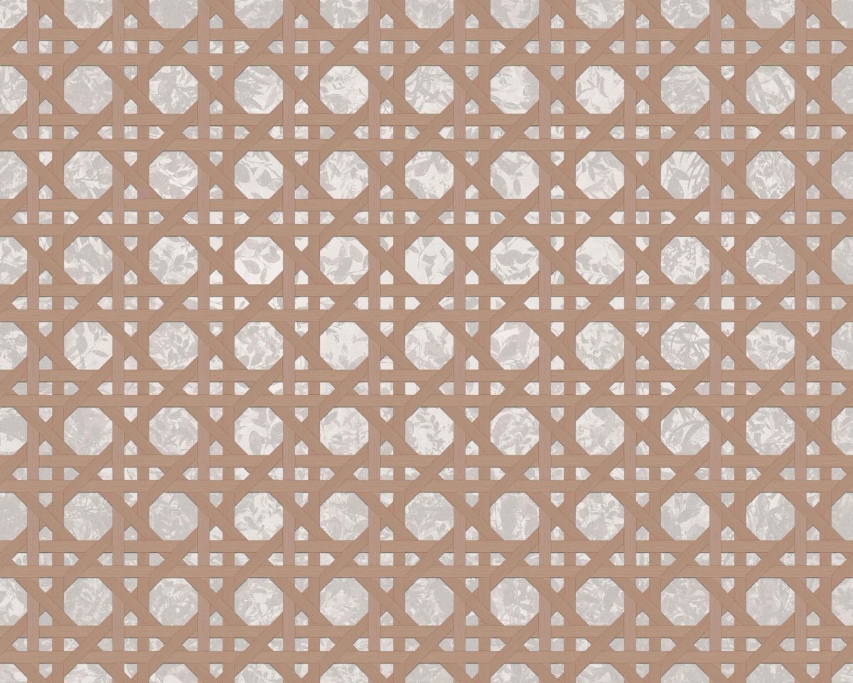 Coordonné Random Archist Ratán Nude behang 9000301 - LAB COLOUR THE WORLD