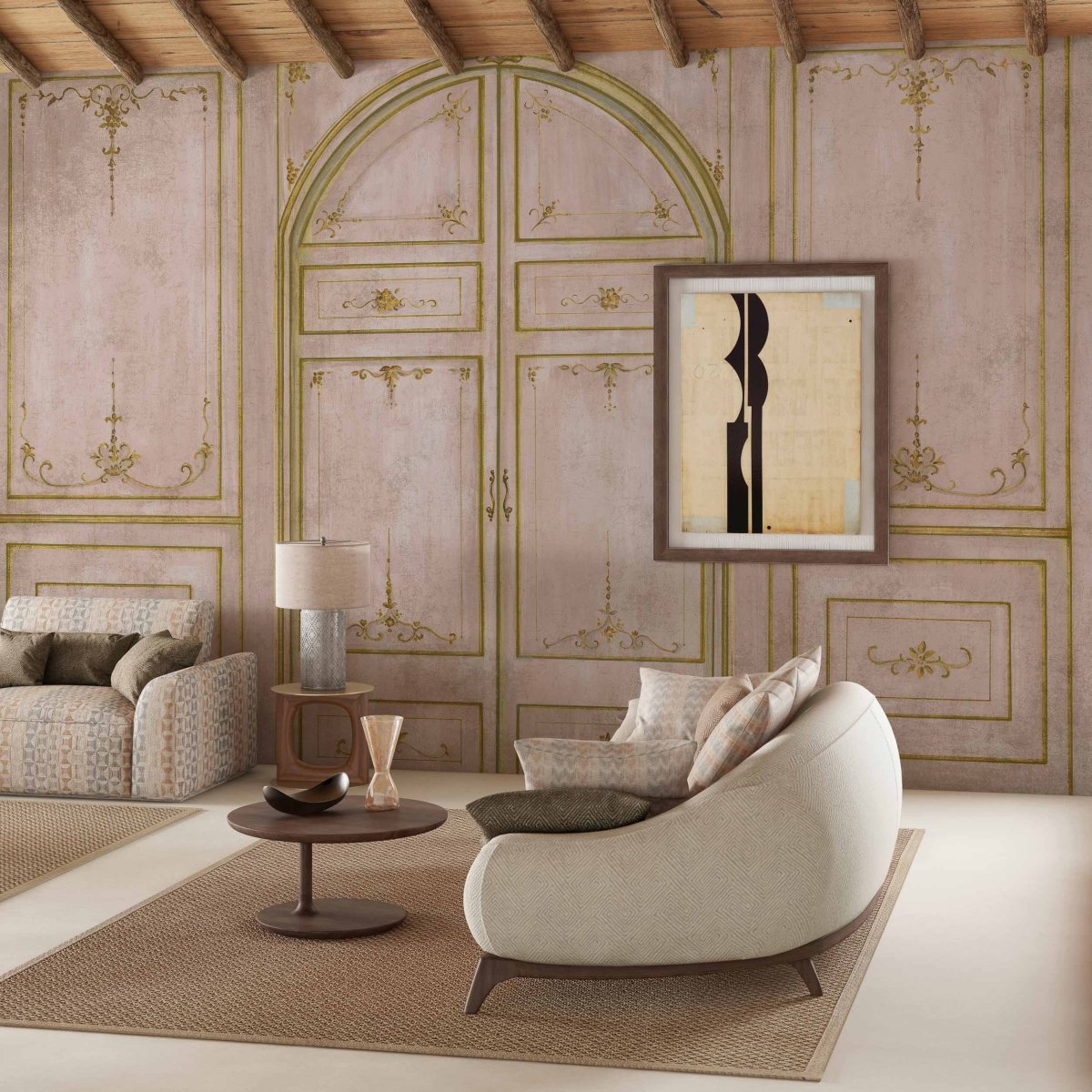 Coordonné Random Chinoiseries Lao Zi Rose behang 7900081 - LAB COLOUR THE WORLD