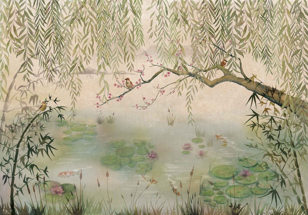 Coordonné Random Chinoiseries Lotus behang 7900040 - LAB COLOUR THE WORLD