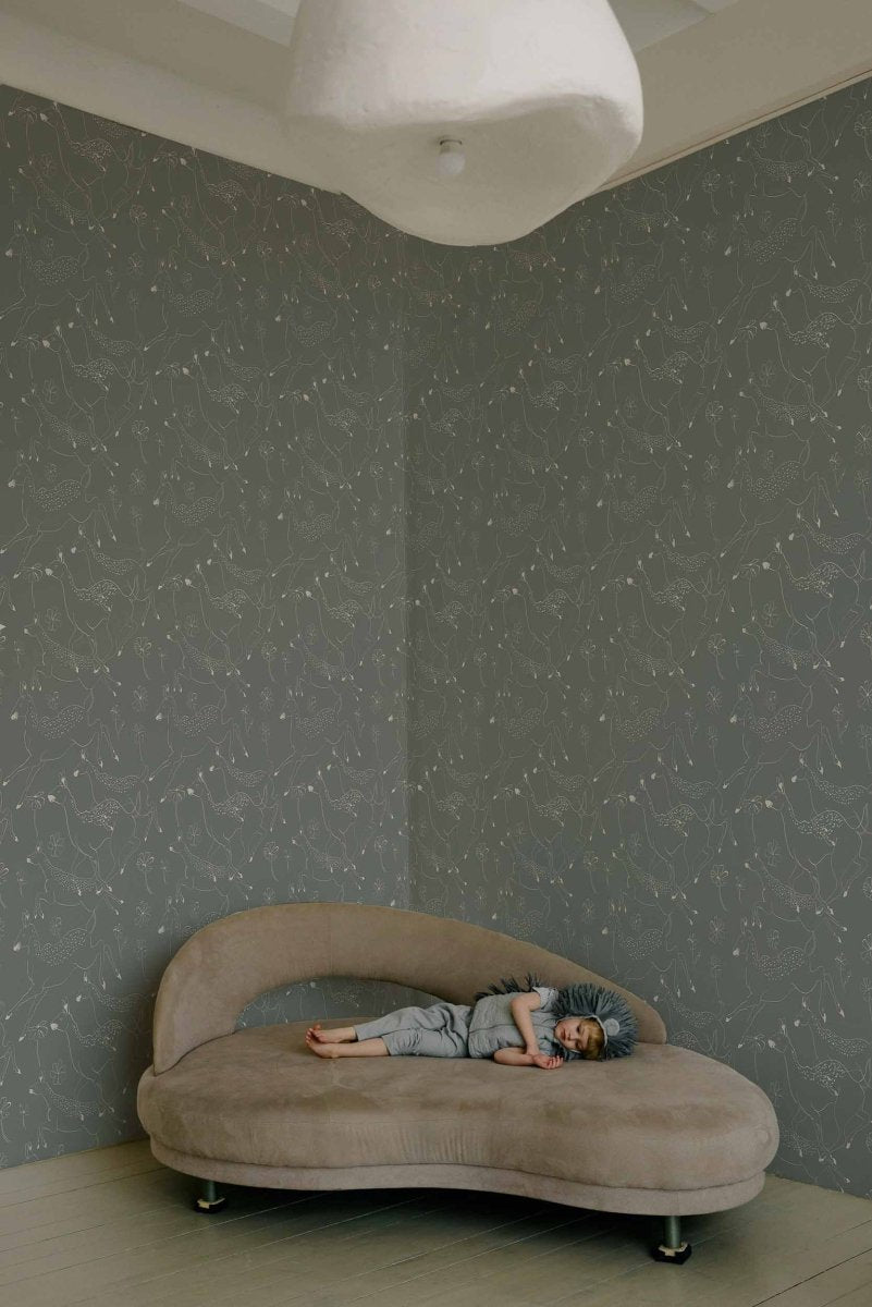 Coordonné Random Kids Jumping bambis Cloud behang 9700163 - LAB COLOUR THE WORLD