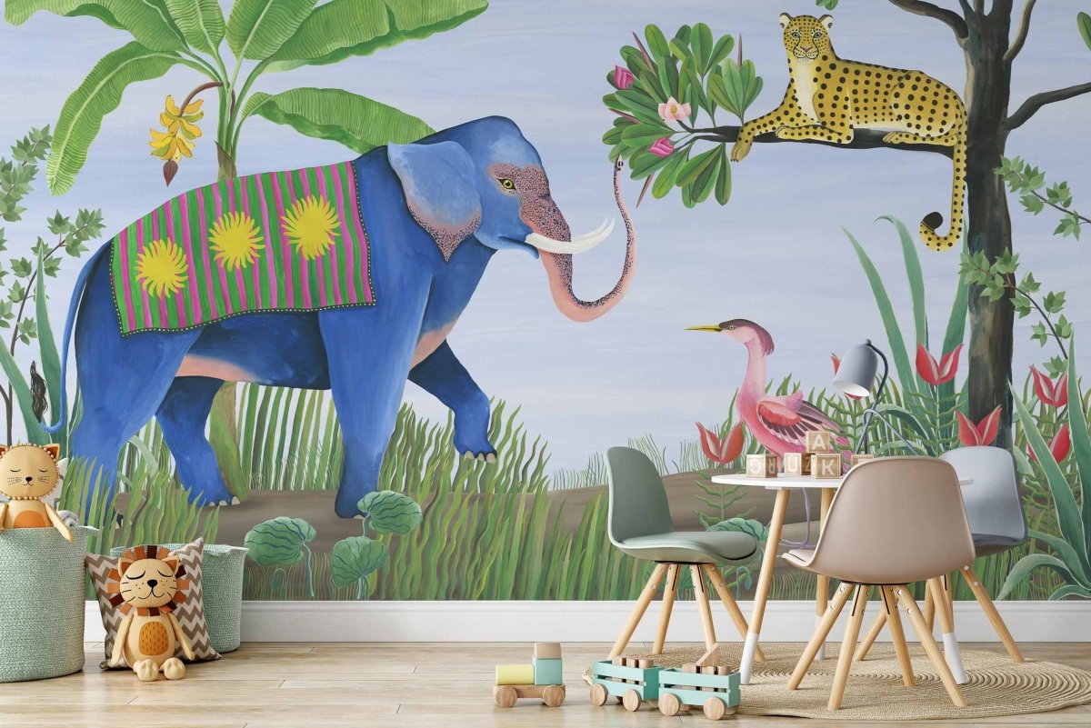 Coordonné Random Kids Jungle Friends Lavender behang 9700150 - LAB COLOUR THE WORLD