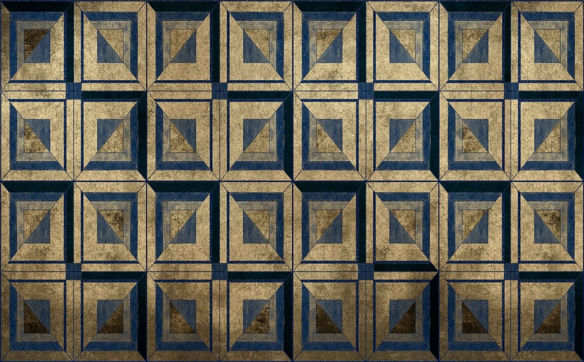 Coordonné Random Metallics Empire Gold behang 9601000 - LAB COLOUR THE WORLD