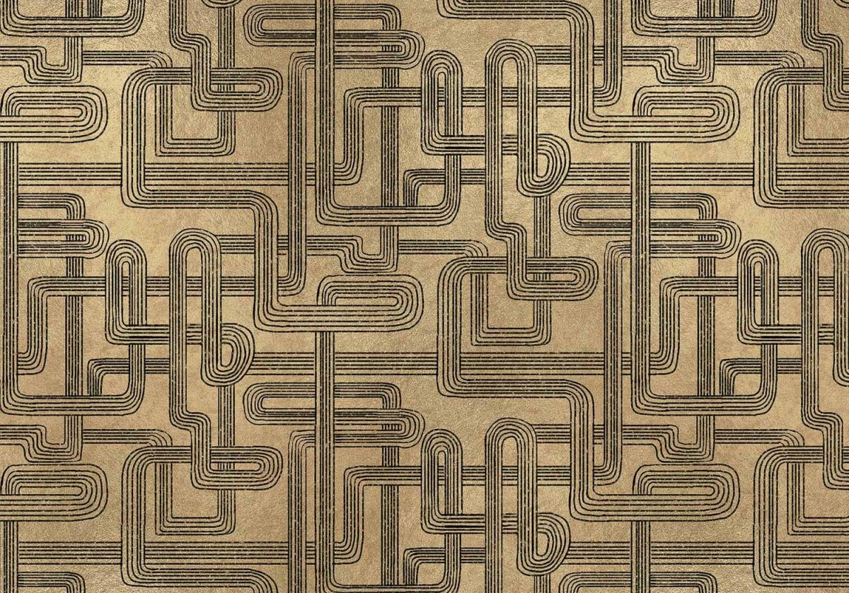 Coordonné Random Metallics Gatsby Gold behang 9600800 - LAB COLOUR THE WORLD