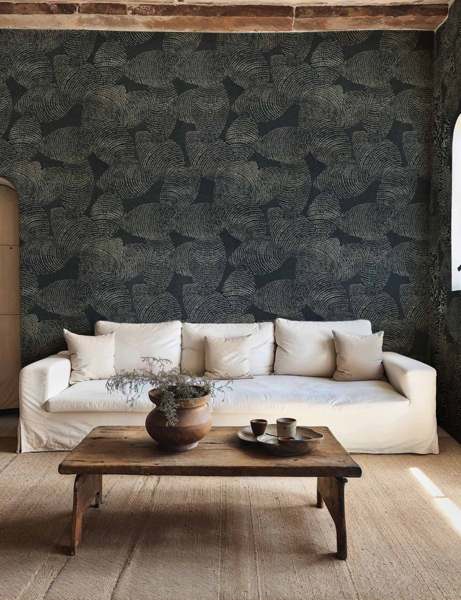 Coordonné Random Metallics II Lignite behang B00843 - LAB COLOUR THE WORLD
