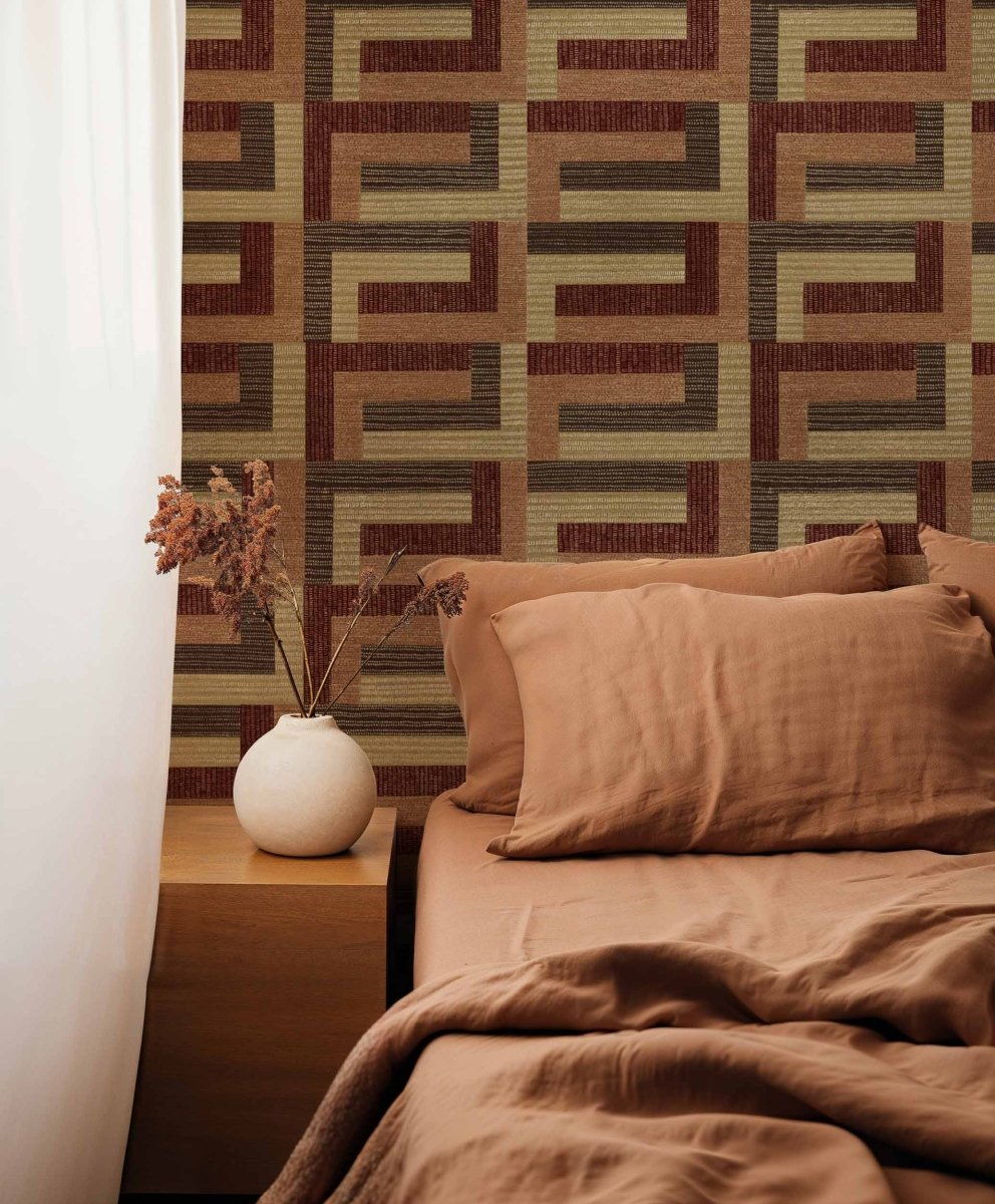 Coordonné Random Metallics II Mashrabiya behang B00804 - LAB COLOUR THE WORLD