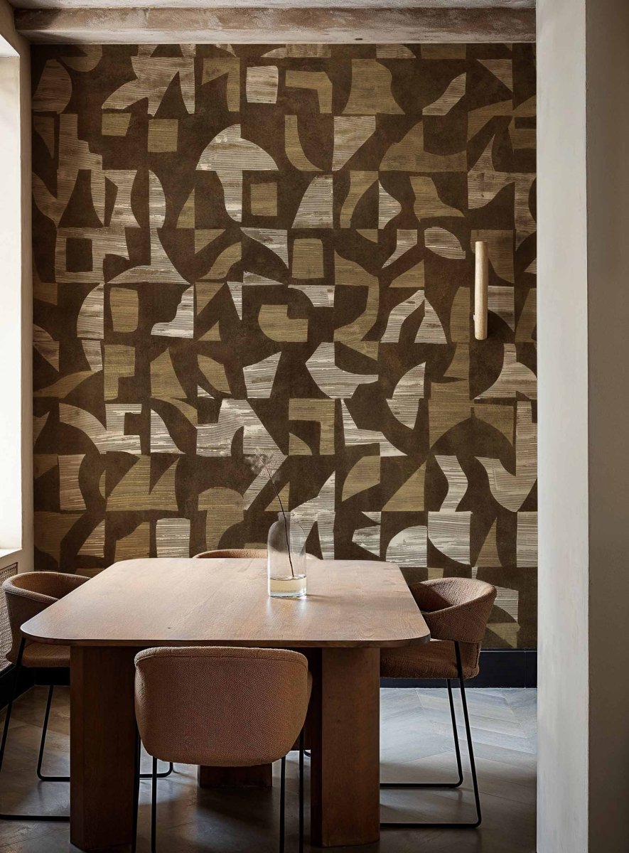 Coordonné Random Metallics II Woodblock behang B00807 - LAB COLOUR THE WORLD