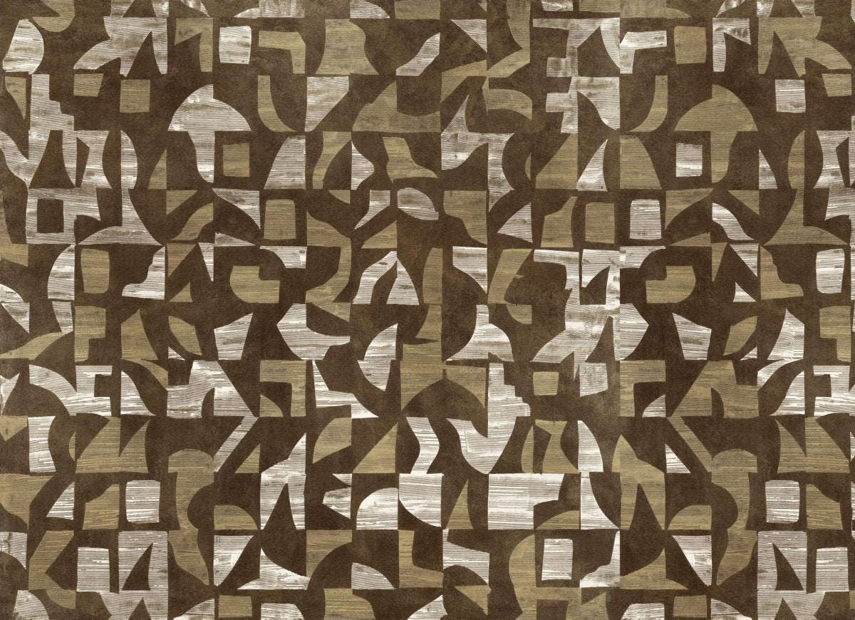 Coordonné Random Metallics II Woodblock behang B00807 - LAB COLOUR THE WORLD