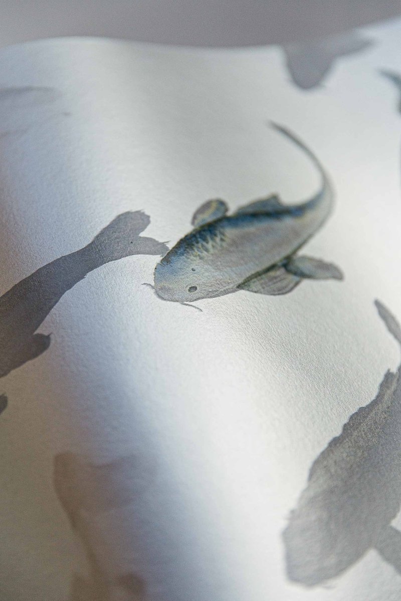 Coordonné Random Metallics Koi Silver behang 9600061 - LAB COLOUR THE WORLD