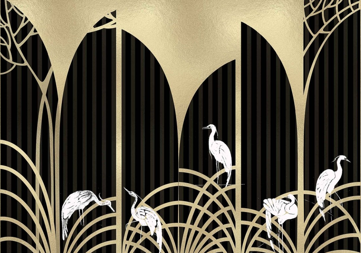 Coordonné Random Metallics Tassel Gold behang 9600050 - LAB COLOUR THE WORLD