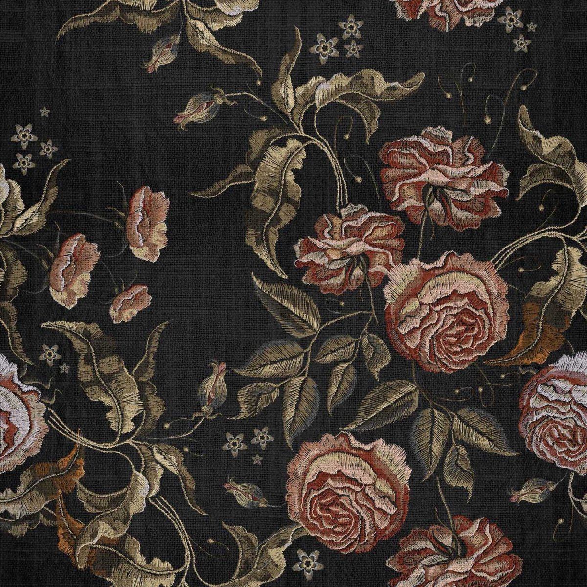Coordonné Random Papers II Embroidery Flora behang 6800416 - LAB COLOUR THE WORLD