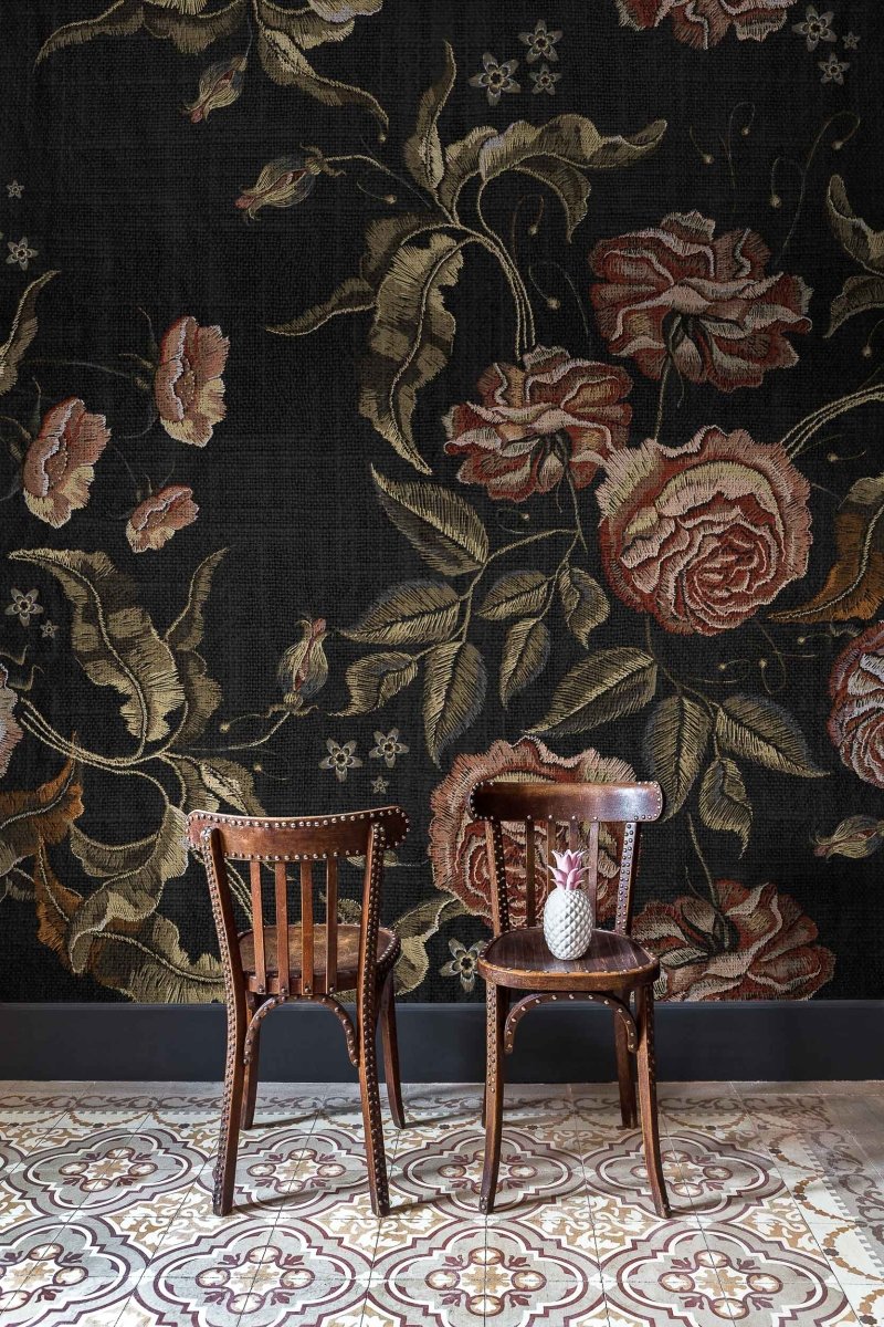 Coordonné Random Papers II Embroidery Flora behang 6800416 - LAB COLOUR THE WORLD