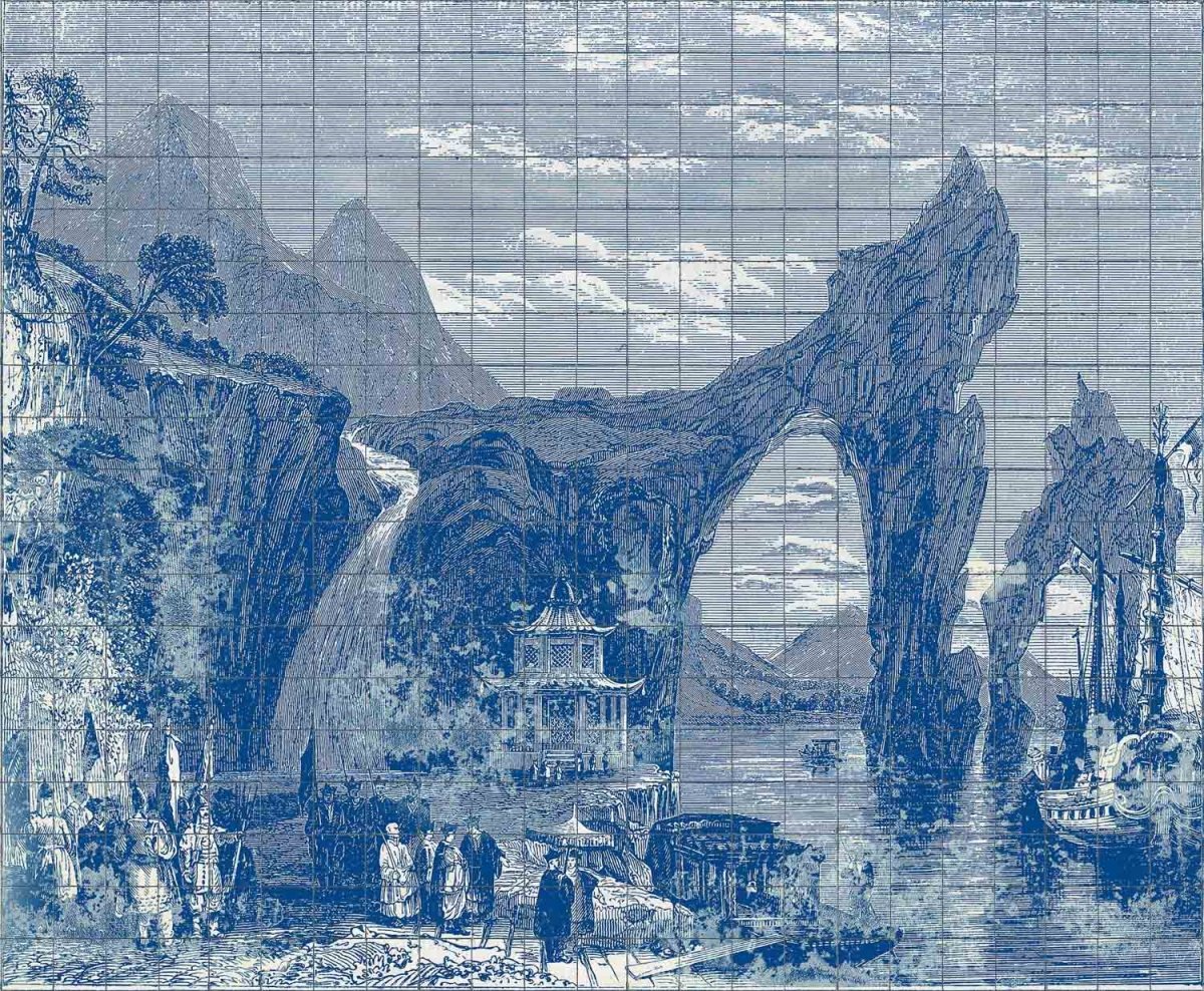 Coordonné Random Papers II Illustration Tiles behang 6800607 - LAB COLOUR THE WORLD