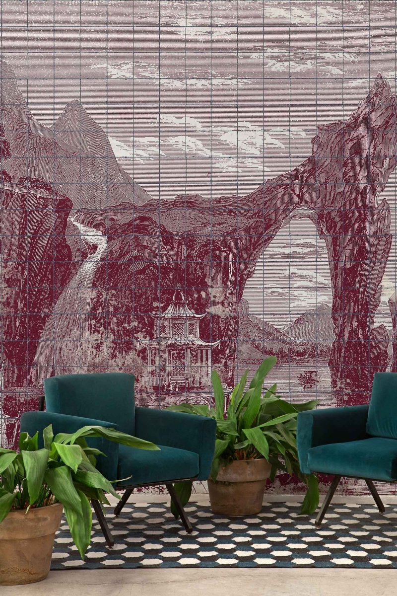 Coordonné Random Papers II Illustration Tiles behang 6800609 - LAB COLOUR THE WORLD
