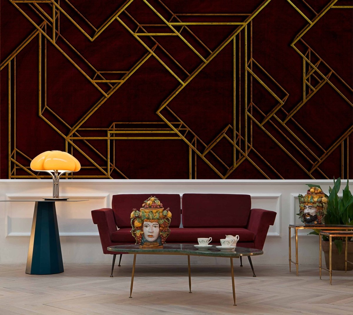 Coordonné Random Papers II L Geometric behang 6800208 - LAB COLOUR THE WORLD