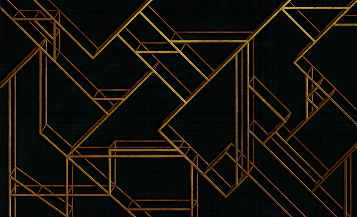 Coordonné Random Papers II L Geometric behang 6800209 - LAB COLOUR THE WORLD