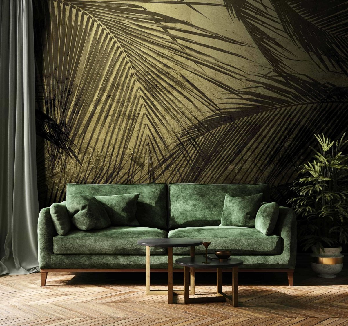 Coordonné Random Papers II Palms behang 6800402 - LAB COLOUR THE WORLD