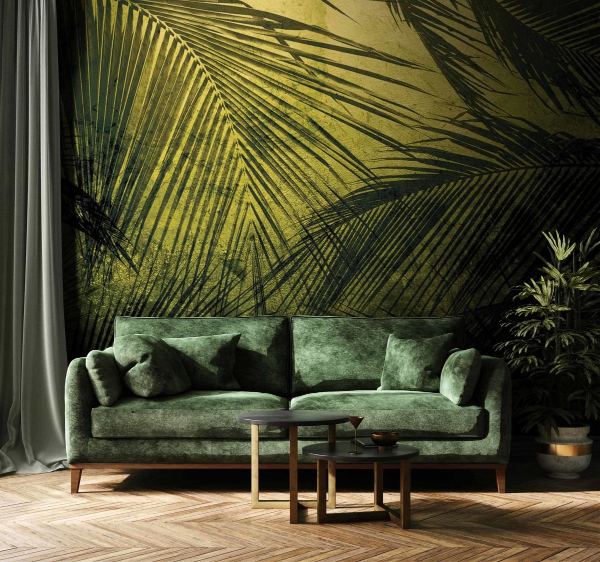 Coordonné Random Papers II Palms behang 6800403 - LAB COLOUR THE WORLD