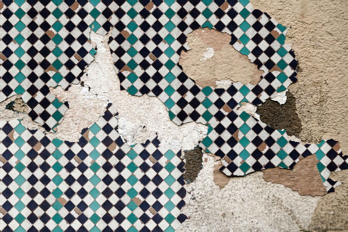 Coordonné Random Papers Tiles broken wall behang 6500311 - LAB COLOUR THE WORLD