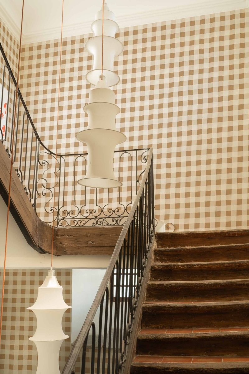 Coordonné Stripes & Checks Check 8 Curry behang A00748 - LAB COLOUR THE WORLD