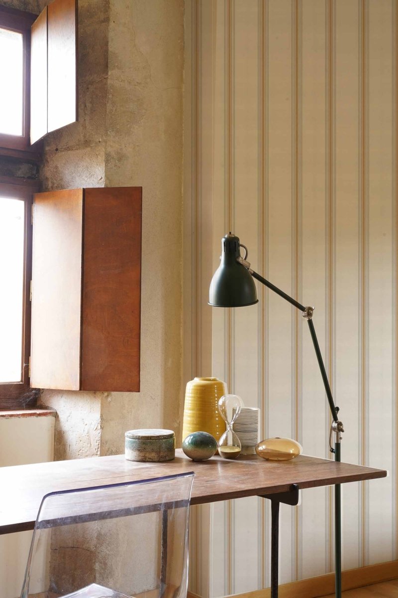 Coordonné Stripes & Checks Stripe 2 Curry behang A00721 - LAB COLOUR THE WORLD