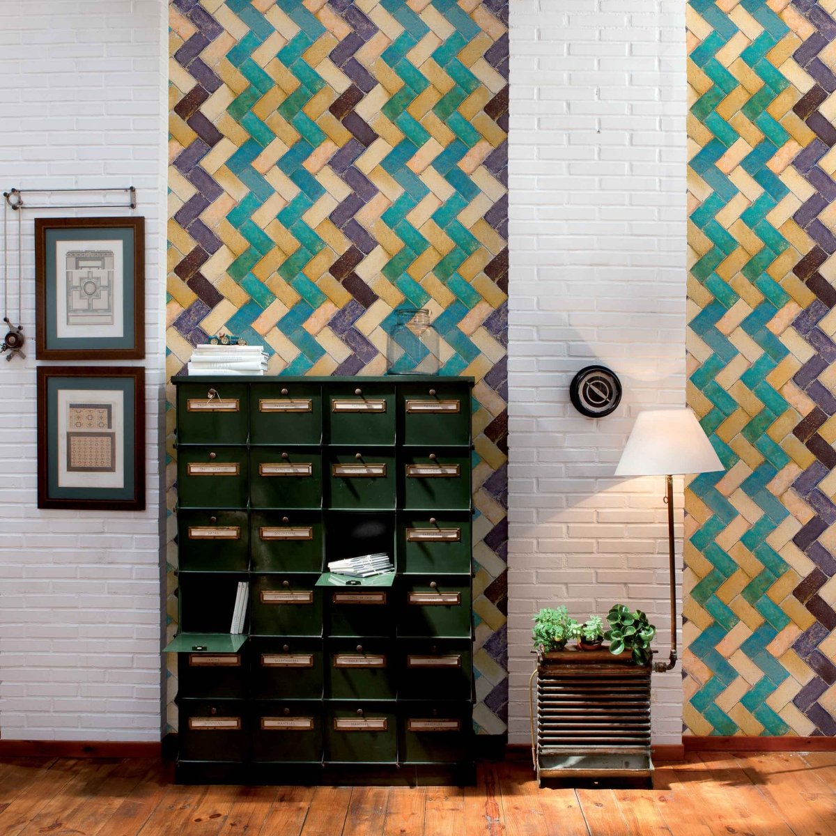 Coordonné Tiles Zig behang 3000037 - LAB COLOUR THE WORLD