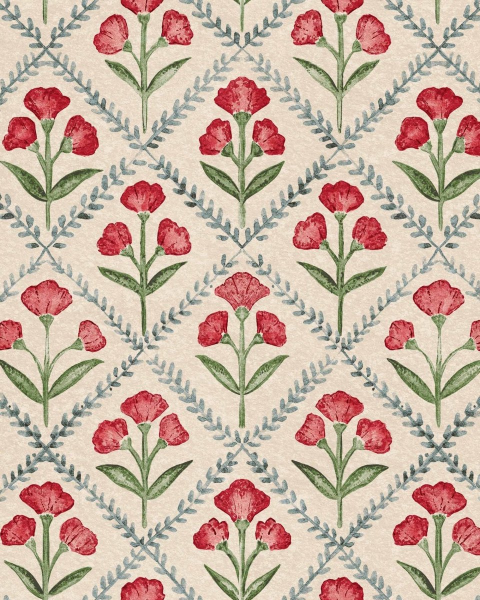 Coordonné Victorian Poppy behang B00321 - LAB COLOUR THE WORLD