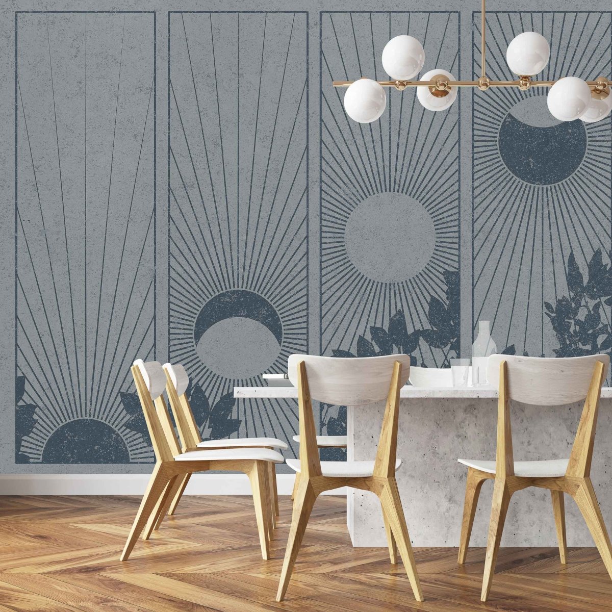 Coordonné Wander Da Lat Blue behang 9200103 - LAB COLOUR THE WORLD