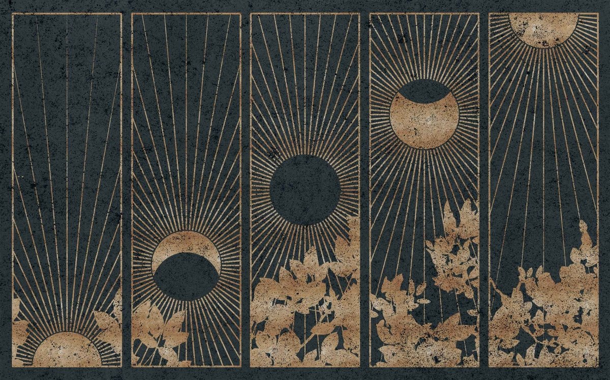 Coordonné Wander Da Lat Gold behang 9200100 - LAB COLOUR THE WORLD