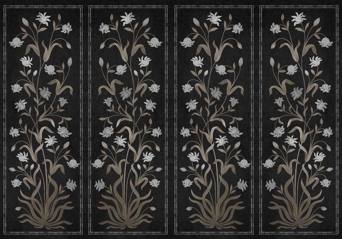 Coordonné Wander Daffodil Black behang 9200043 - LAB COLOUR THE WORLD