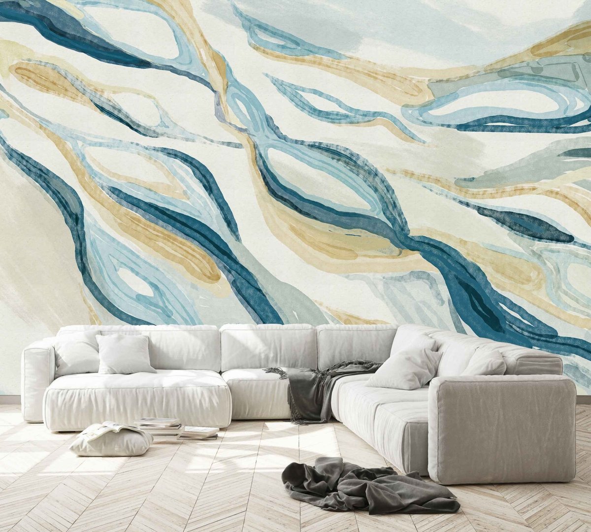 Coordonné Wander Hygge Blue behang 9200201 - LAB COLOUR THE WORLD