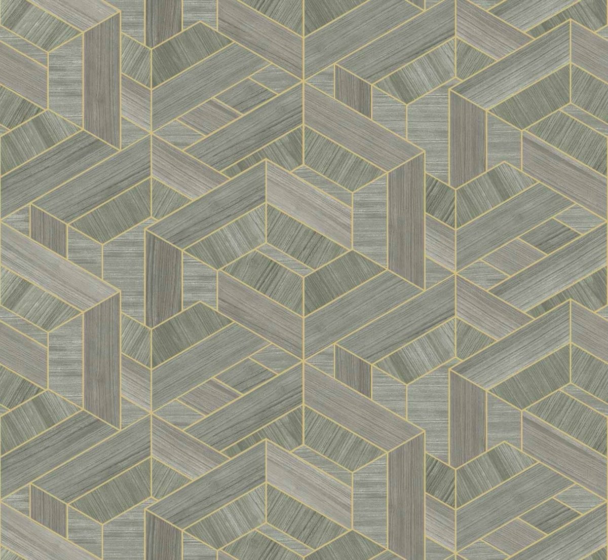 Coordonné Woodcraft Hexagon Mole behang A00452 - LAB COLOUR THE WORLD