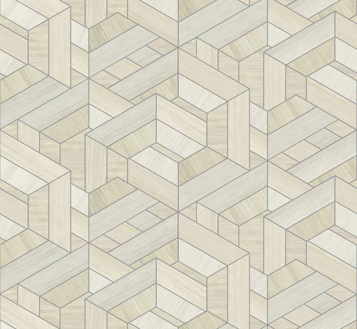 Coordonné Woodcraft Hexagon Swan behang A00444 - LAB COLOUR THE WORLD