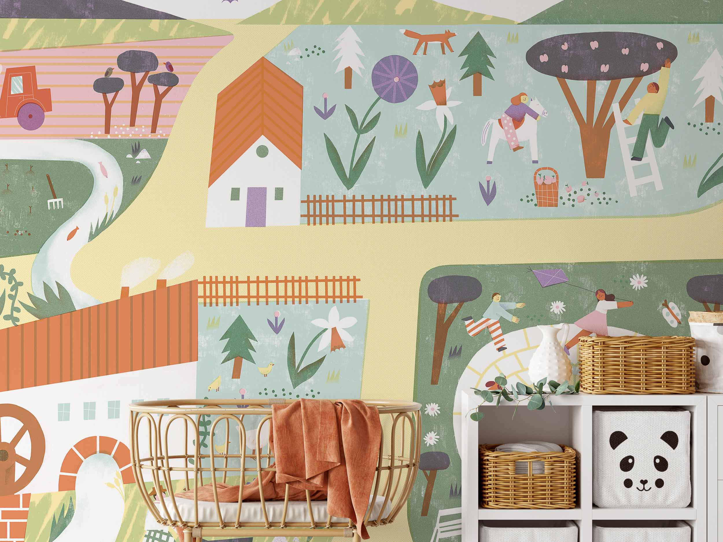 Coordonné Random Kids Country Joy behang 9700001 sfeer afbeelding 1