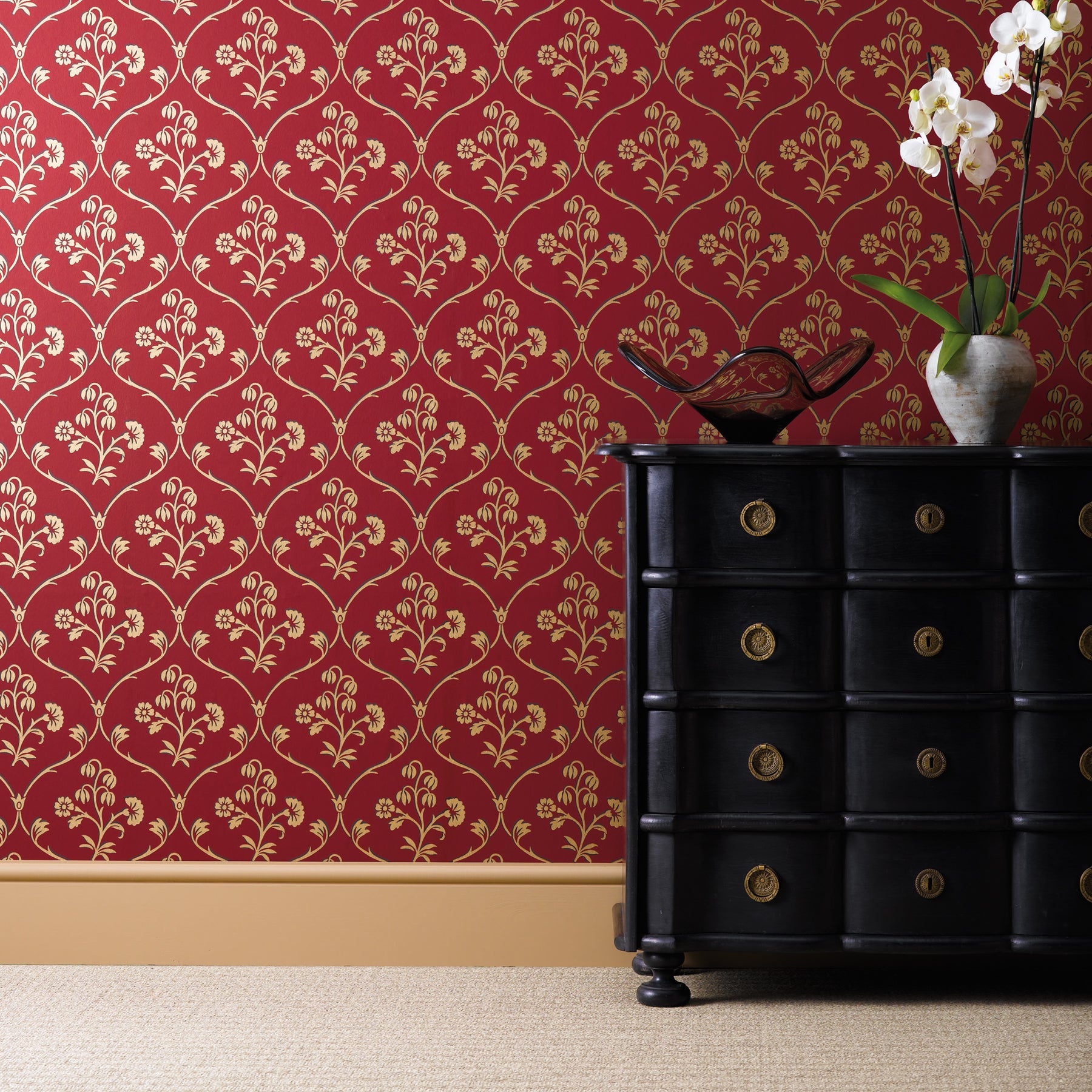 Little Greene Cranford Behang 0277CFCHERR - LAB COLOUR THE WORLD