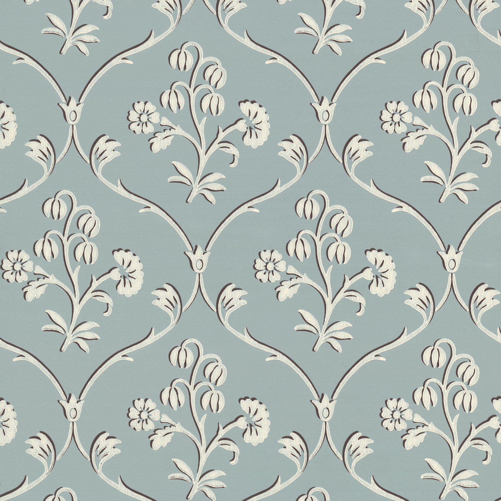 Little Greene Cranford Behang 0277CFSKYBL - LAB COLOUR THE WORLD