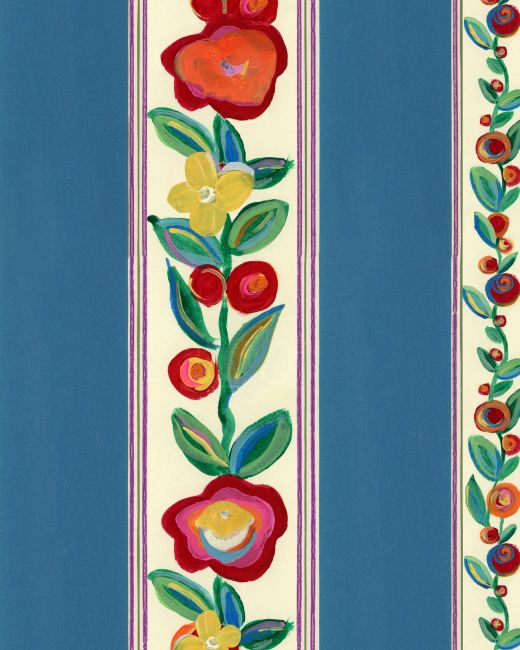 Mind The Gap Dainty Flowering Azure Behang