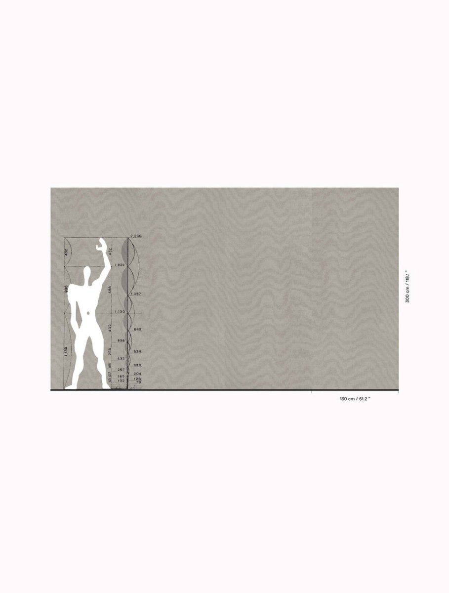 Dedar Moiré Chanvre Behang 02D2400200003 - LAB COLOUR THE WORLD