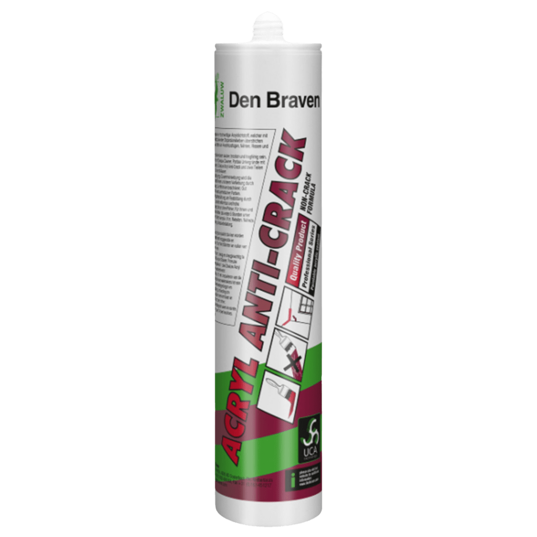Den Braven Acryl Anti - crack acrylaatkit wit koker 310 ml - LAB COLOUR THE WORLD