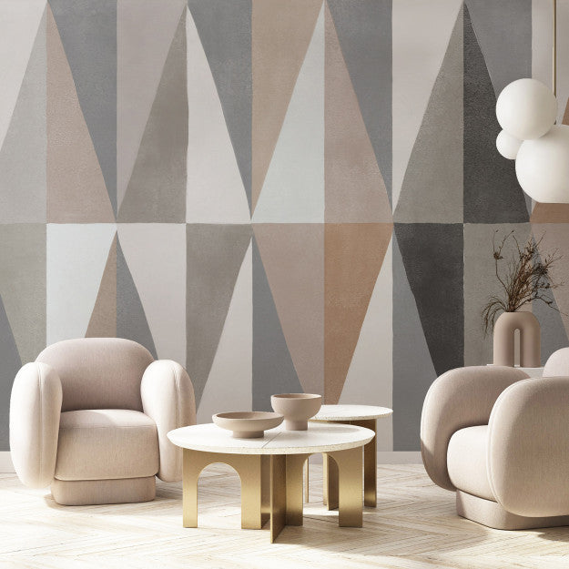 Les Dominotiers Diamonds Multicoloured Behang DOM 706