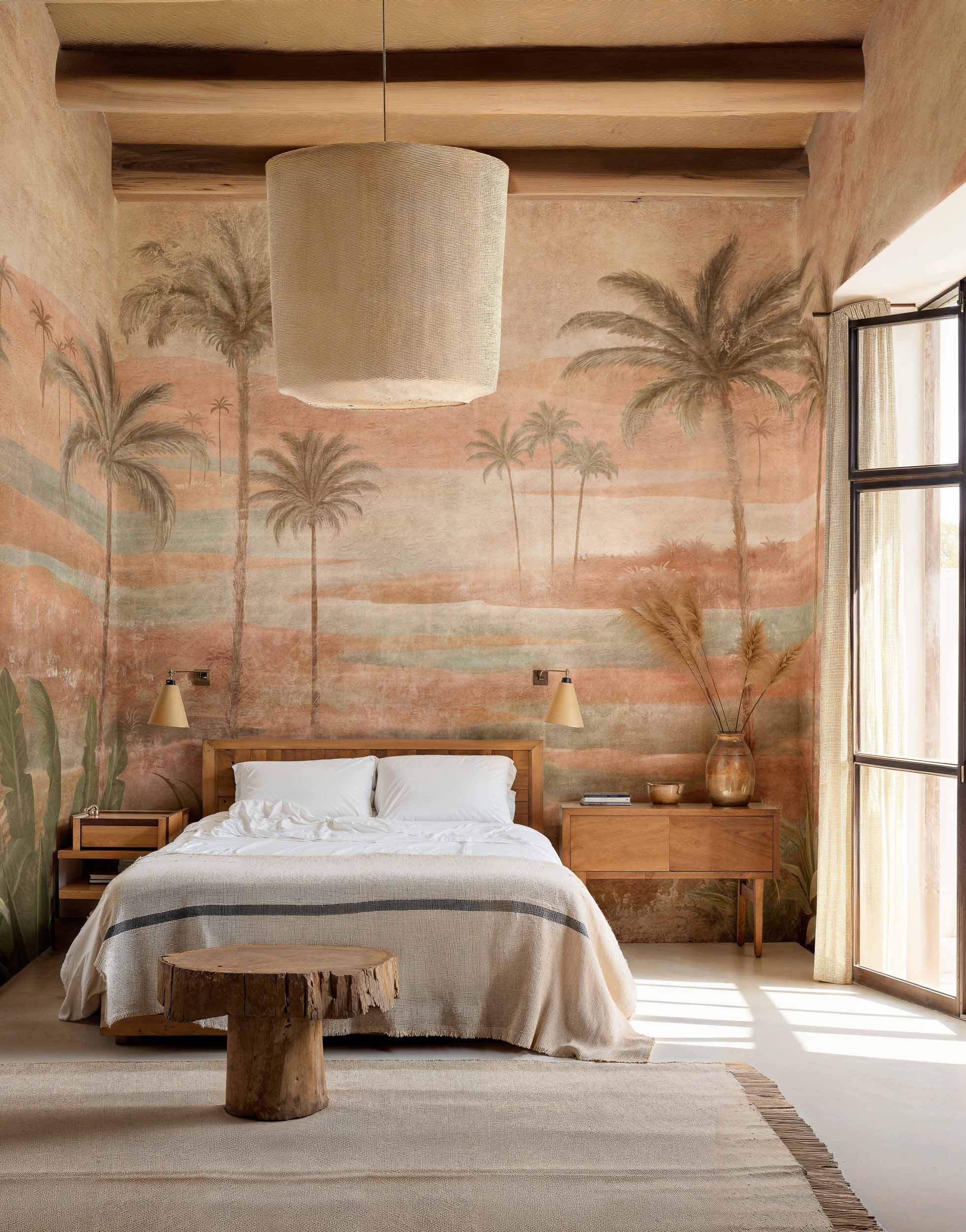 Coordonné Berber Draa Palms behang B00453 sfeer afbeelding 1
