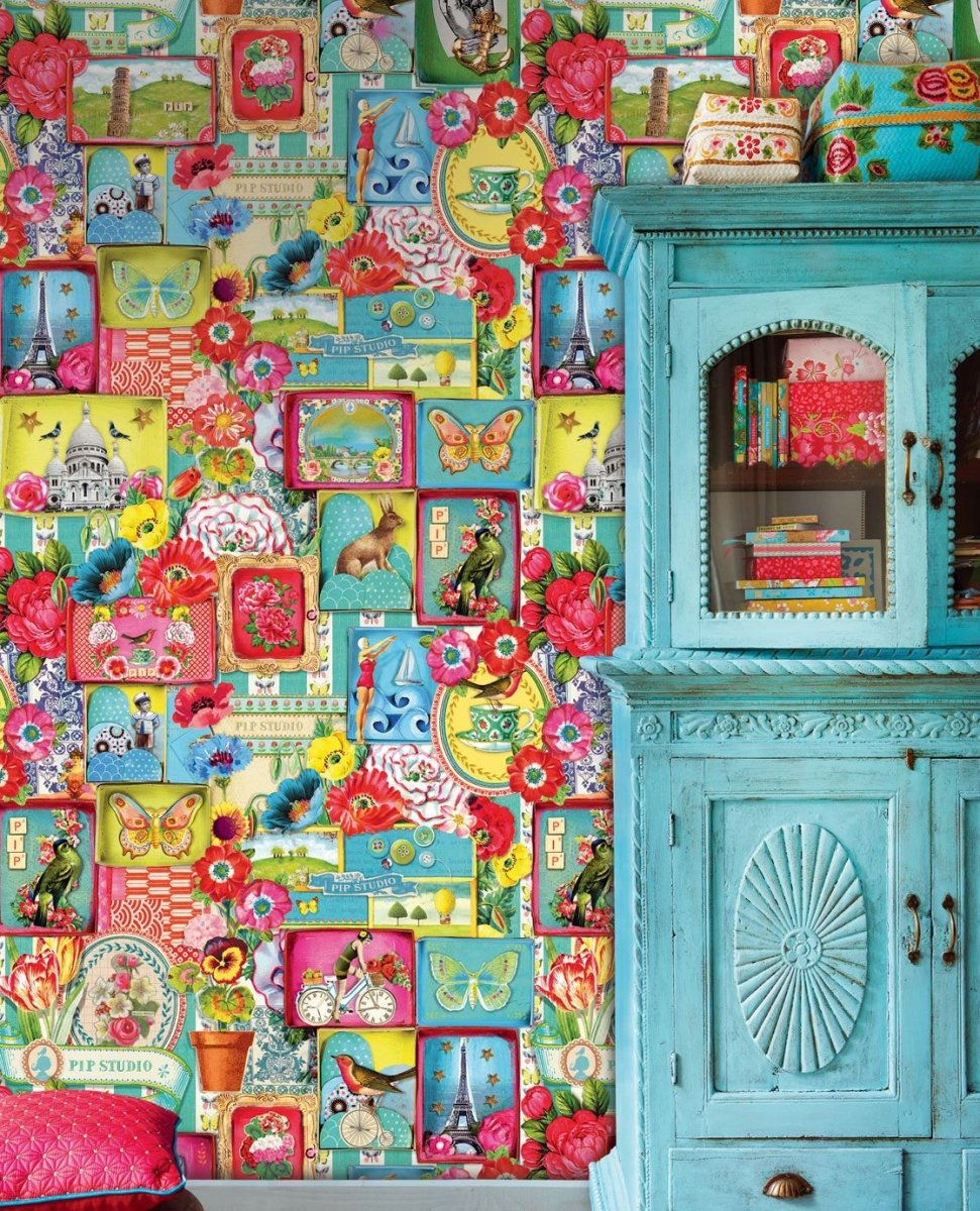 Eijffinger PIP STUDIO 3 behang 341084 - LAB COLOUR THE WORLD