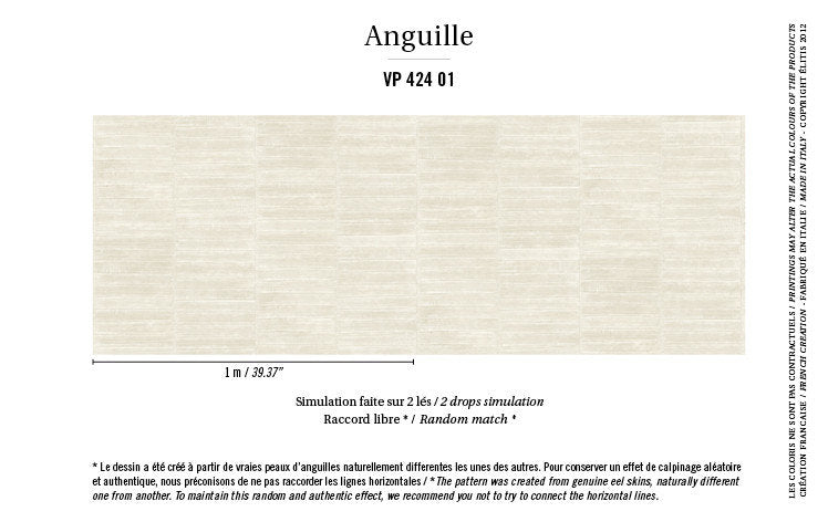 ÉLITIS Anguille Behang VP 424 01 - LAB COLOUR THE WORLD