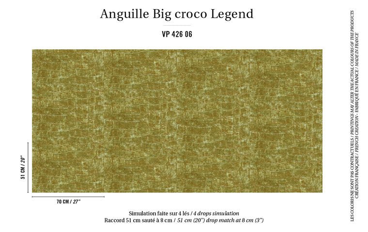 ÉLITIS Big Croco Behang VP 426 06 - LAB COLOUR THE WORLD