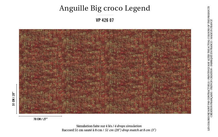 ÉLITIS Big Croco Behang VP 426 07 - LAB COLOUR THE WORLD
