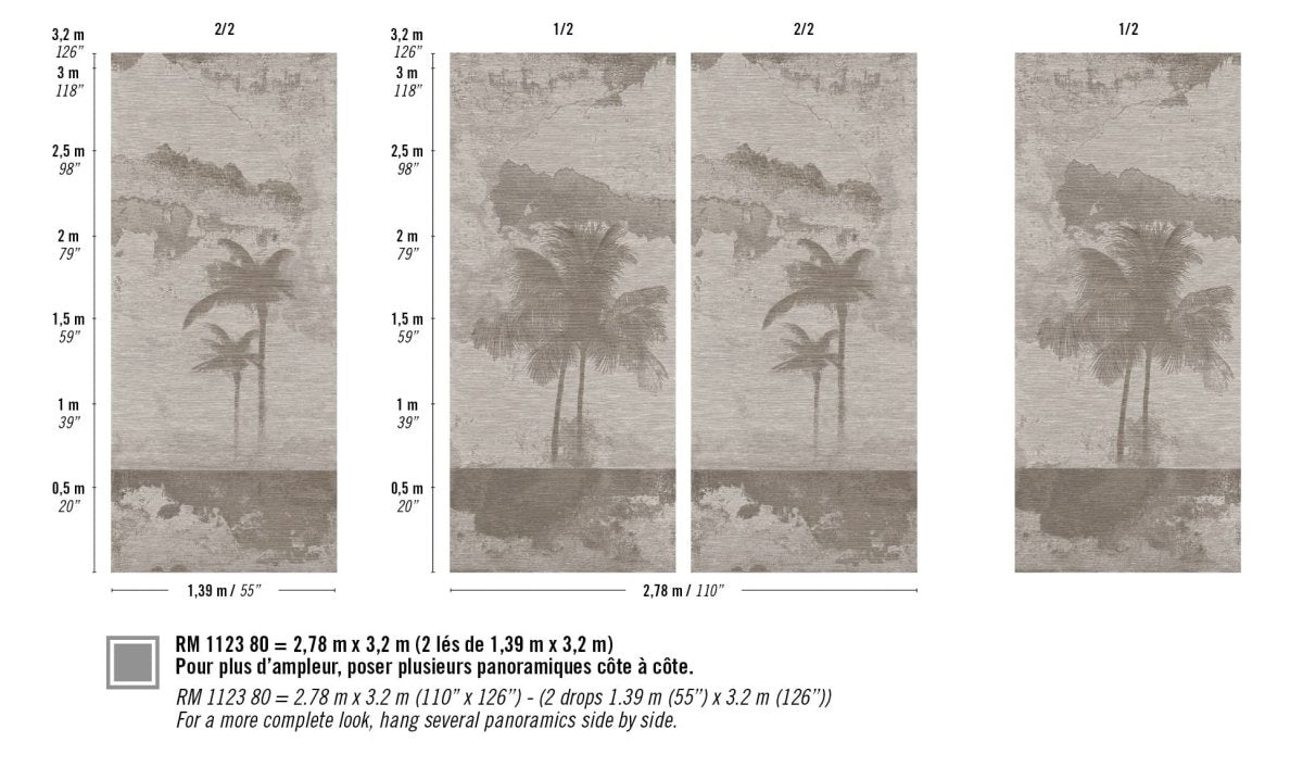 ÉLITIS Écume Palmeraie Behang RM 1123 80 - LAB COLOUR THE WORLD